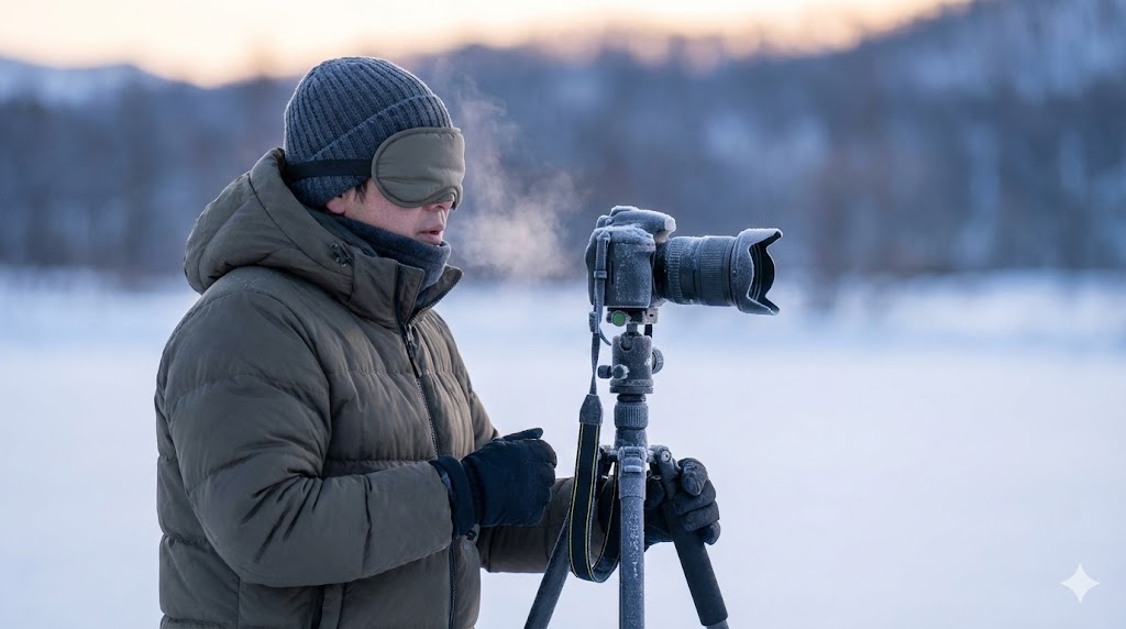冬の屋外撮影で役立つ意外な防寒メリット