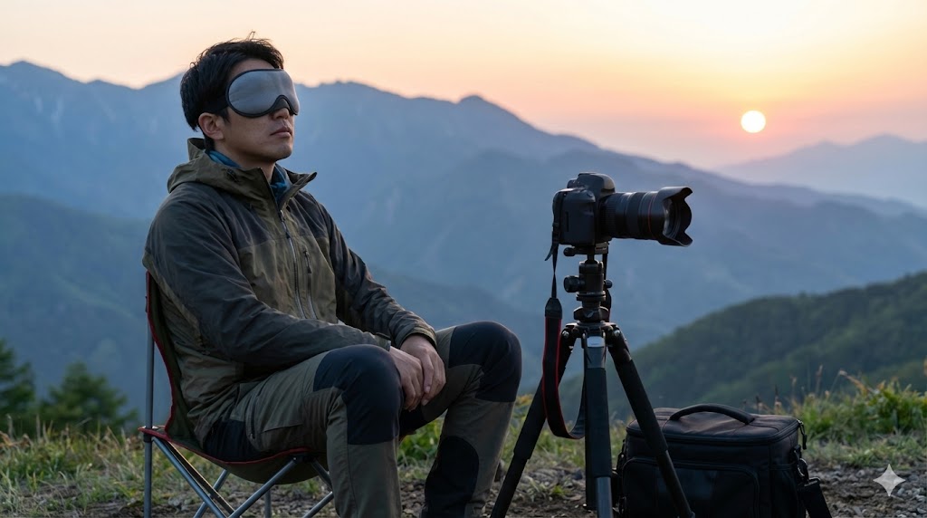 撮影者の目をリセットするリラックス効果