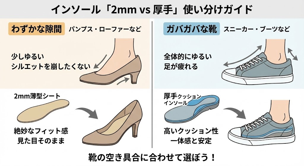 2mmの薄いシートで微調整する方法とメリット
