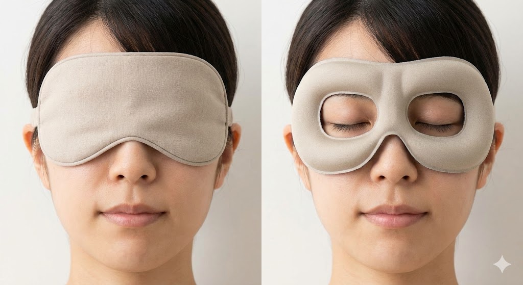 平面型とは決定的に違う！3D構造がもたらす「眼球へのゼロ圧迫」