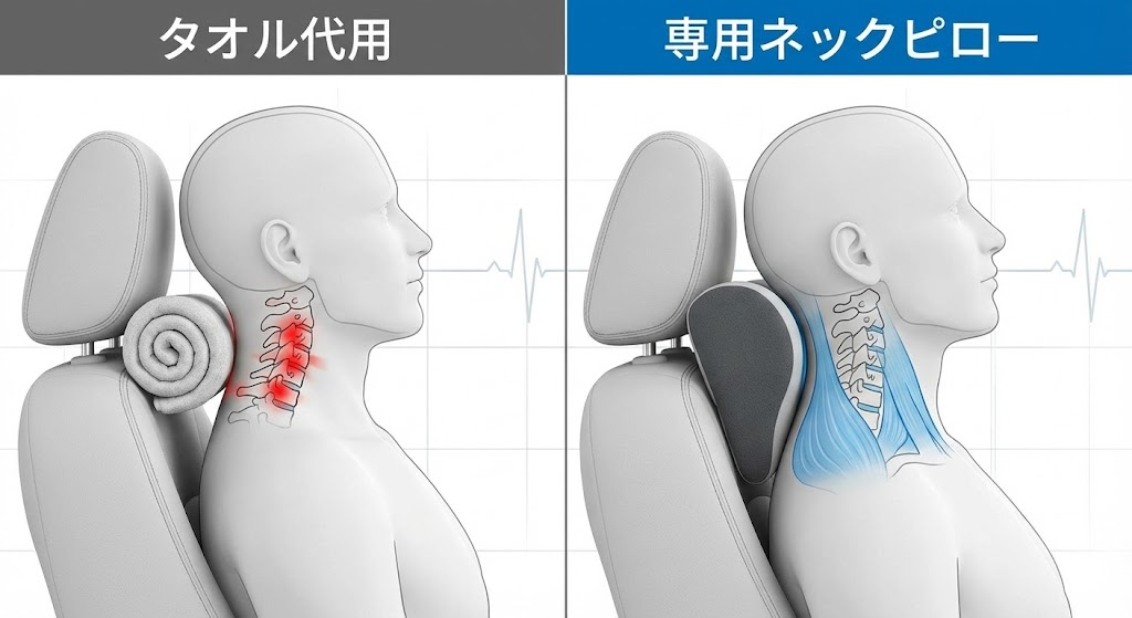 タオルや上着の代用では「疲れが取れない」科学的な理由