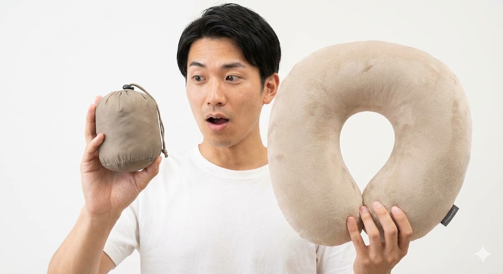 【超コンパクト】低反発なのに驚くほど小さくなる最新ポータブルタイプ