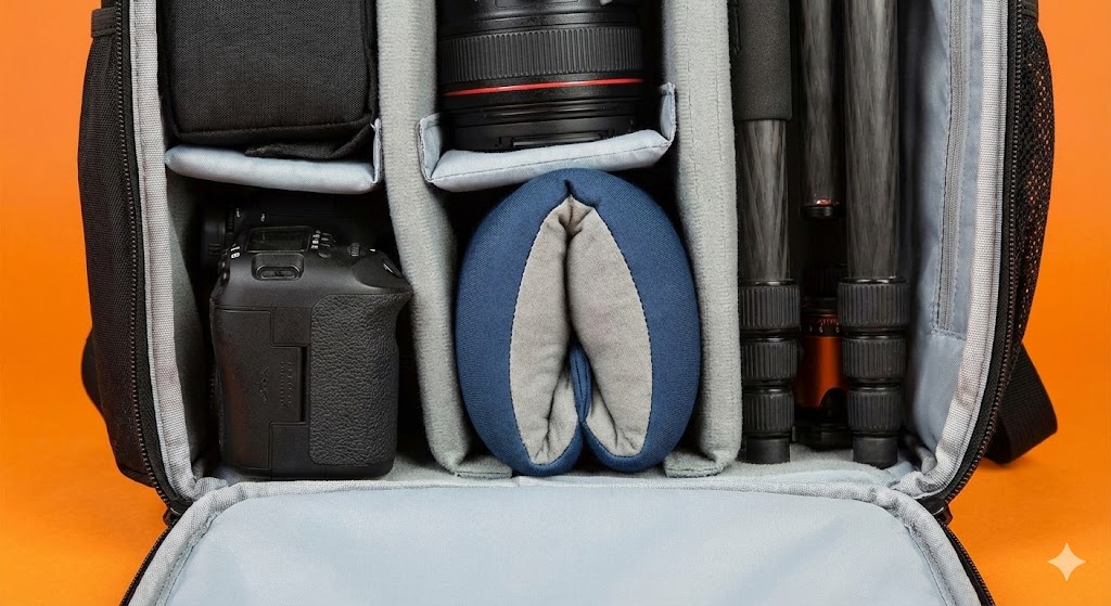 三脚やカメラバッグの隙間に！文庫本サイズにまとめるパッキングのコツ