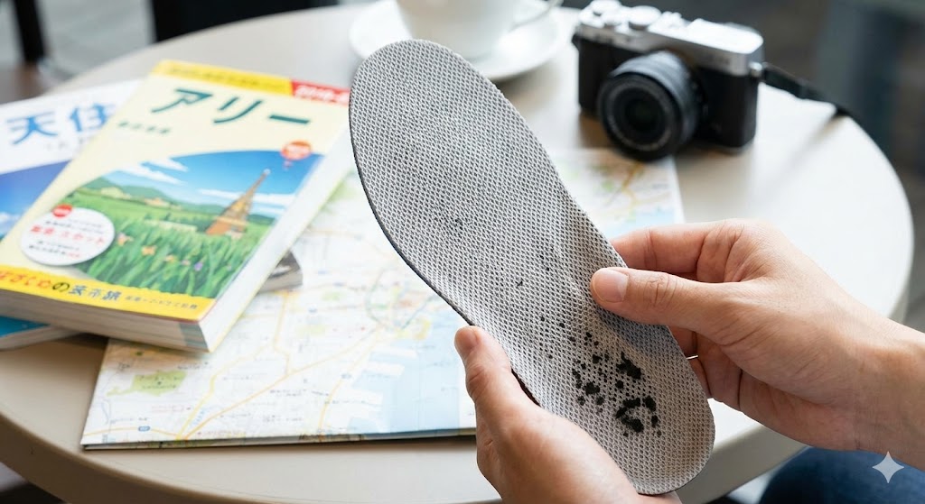 旅行中の足の疲れを抑える選び方の基準
