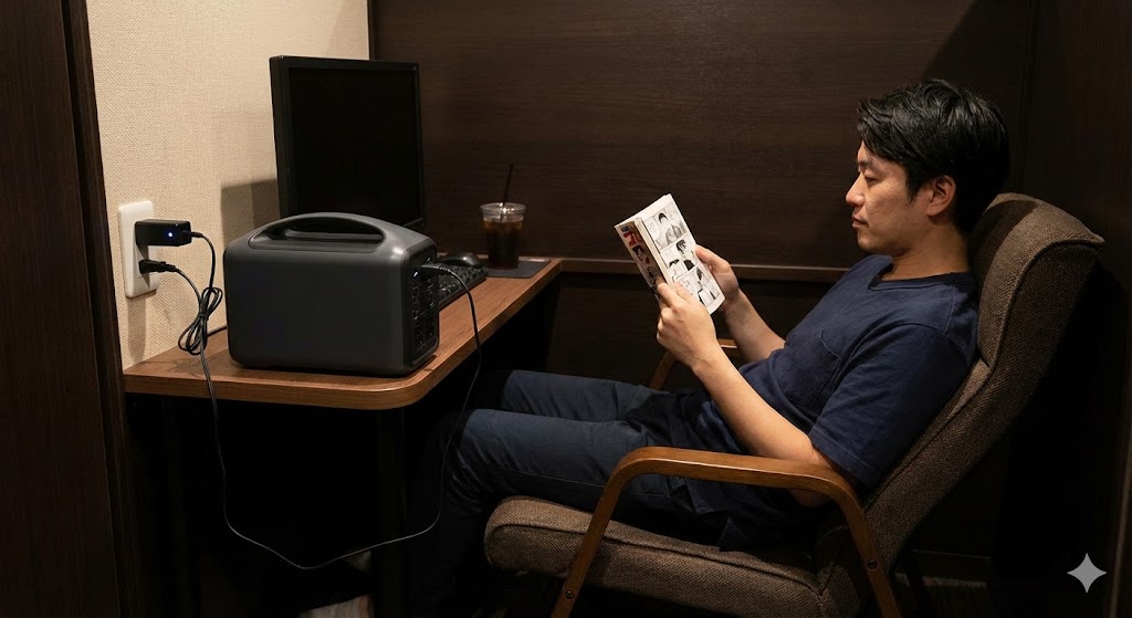 外出先でも手軽な「最大5時間充電」