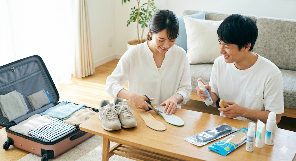 インソールの入れ方の基本！旅行での切り方や臭い対策を徹底解説