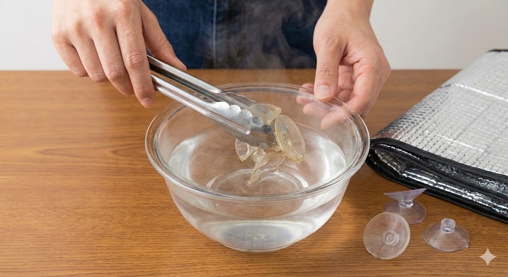 吸盤の吸着力を復活させるメンテナンス