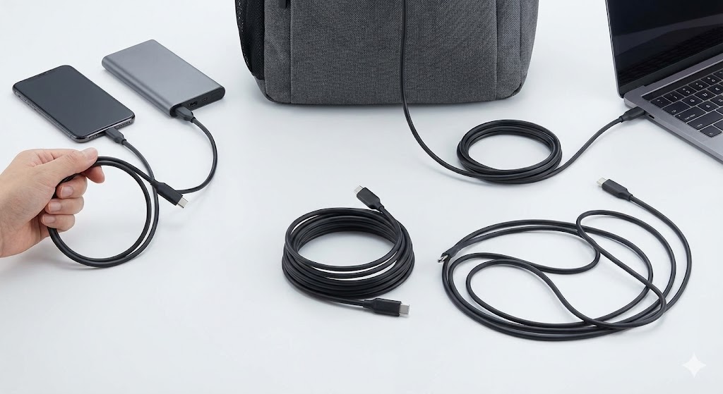  状況で使い分ける「ケーブルの長さ」の妙