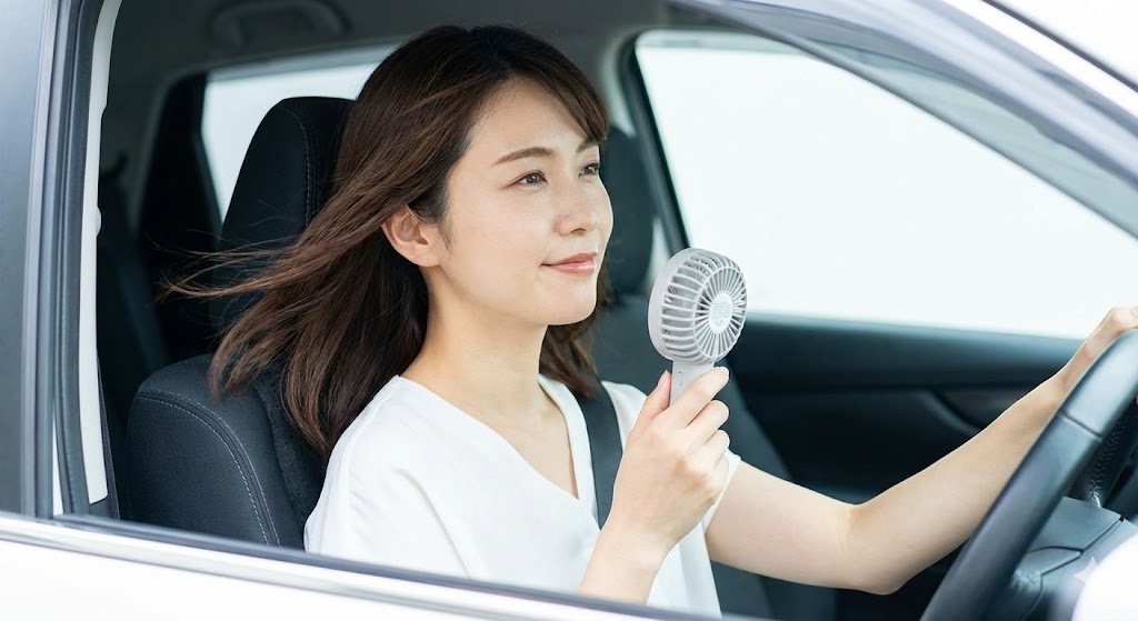 火照りをリセットする「モバイル扇風機」の威力