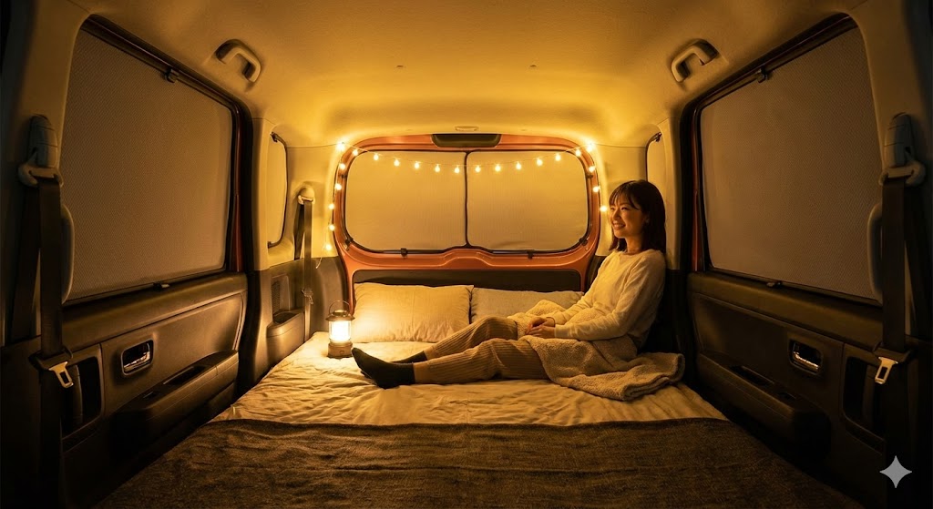 コンパクトカーを極上の個室に変える「車内居住・安眠」攻略ガイド