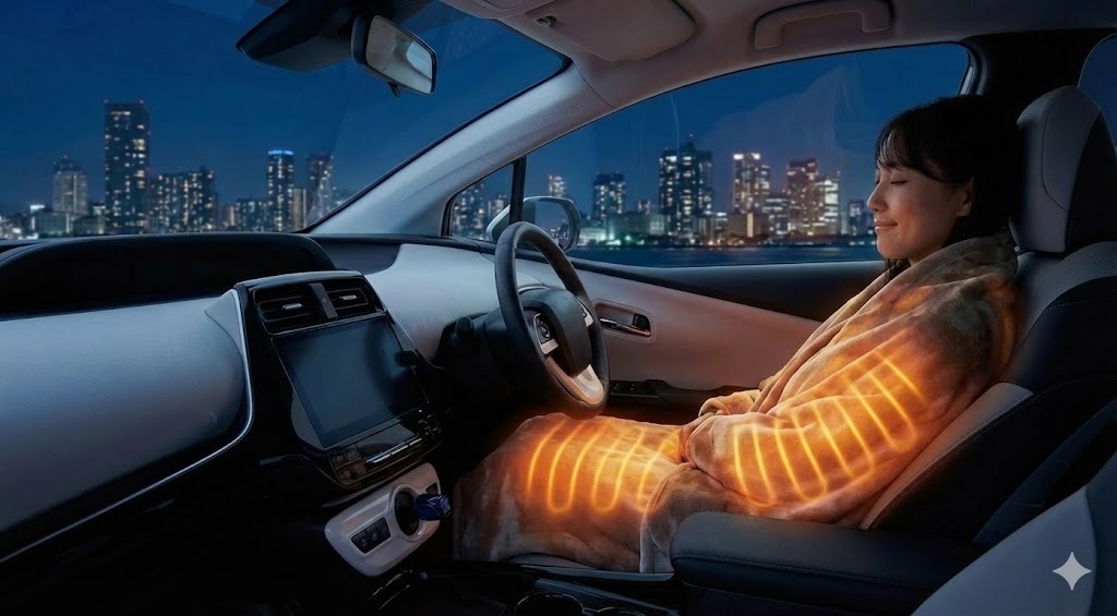 アイドリング不要で電費を守るスポット暖房