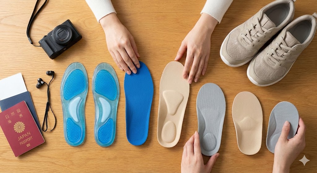 中敷きのサイズ調整で大きい靴も安心！旅行中の足の疲れを防ぐ秘訣