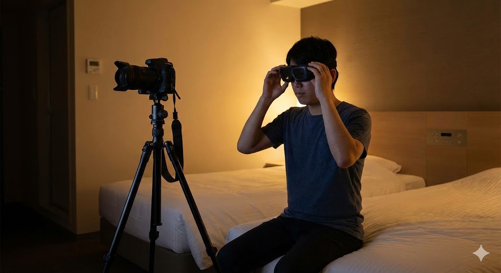 撮影者のための「ナイトルーティン」：機材としてのアイマスク活用