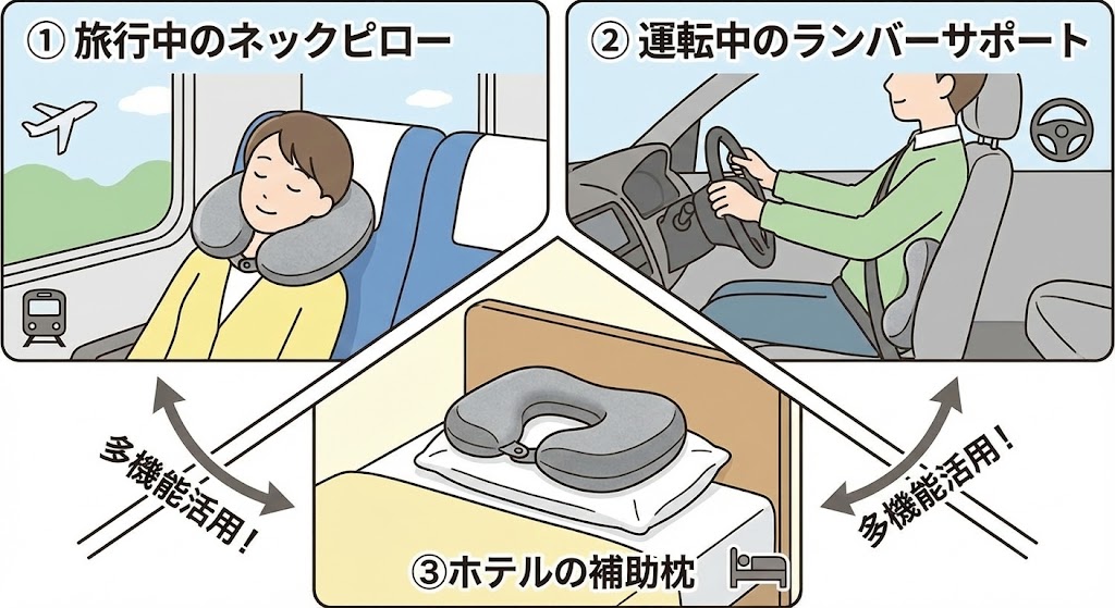 腰痛対策にも。運転中の「ランバーサポート（腰当て）」としての代用術