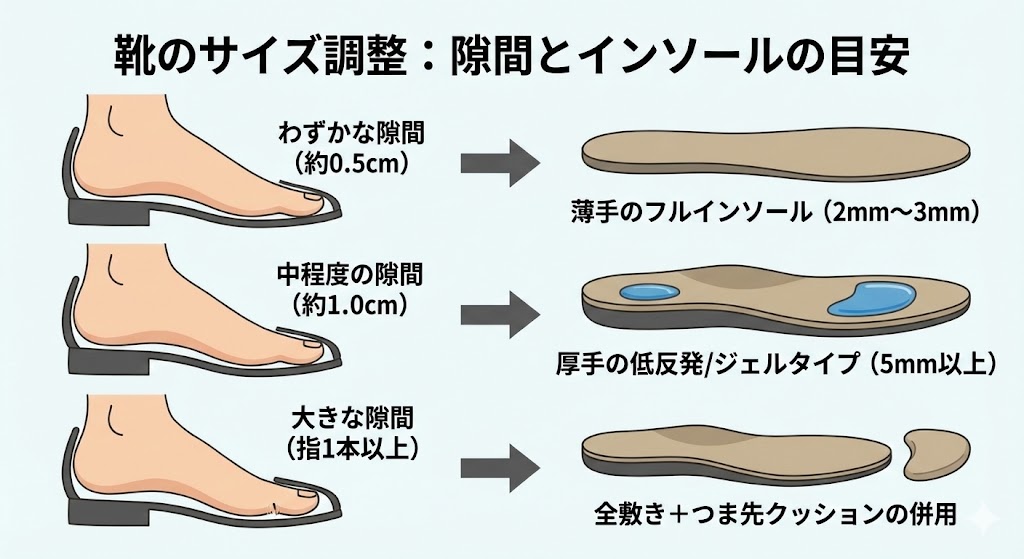 サイズ調整はどれくらい可能か目安を解説