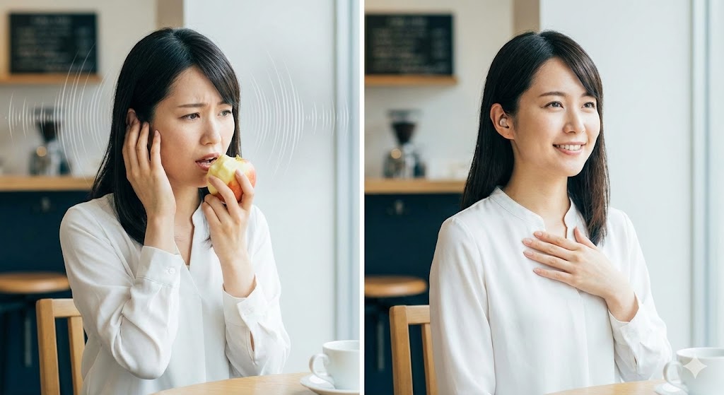 自分の咀嚼音や鼓動が気になる場合の対策