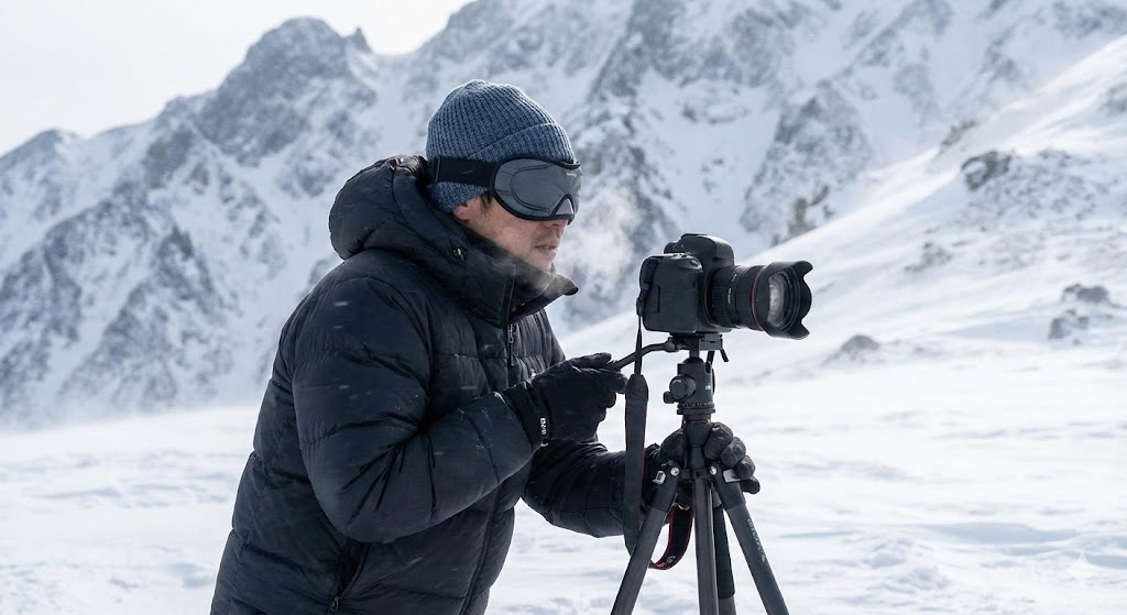 撮影現場の過酷な環境（寒さ・乾燥）から目を守る防寒テクニック