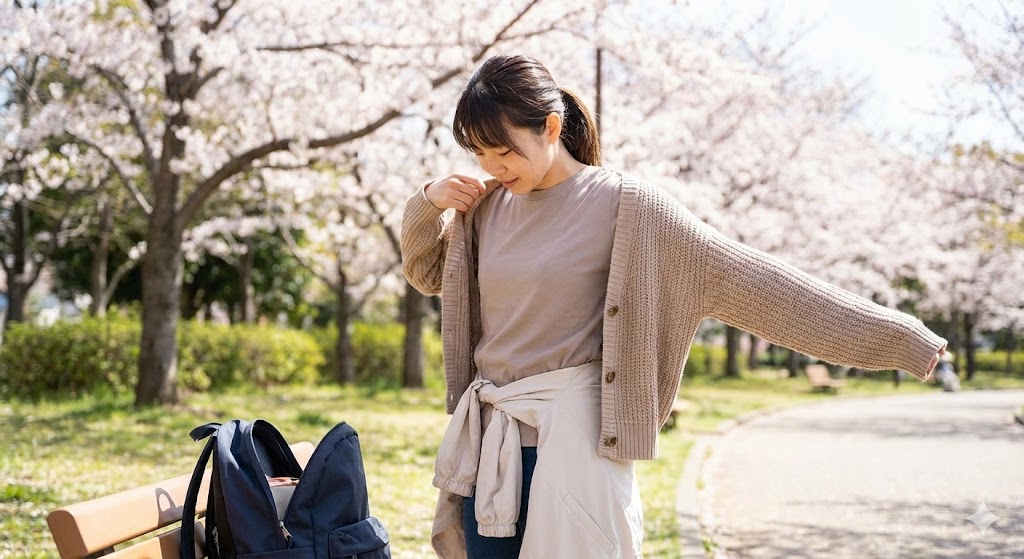 「脱ぎ着のしやすさ」を基準にした重ね着術