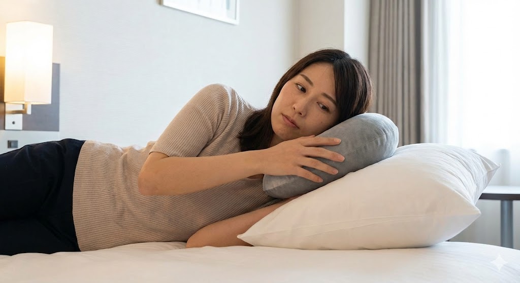 移動中だけじゃない！ホテルの枕が合わない時の「高さ調整」への活用法