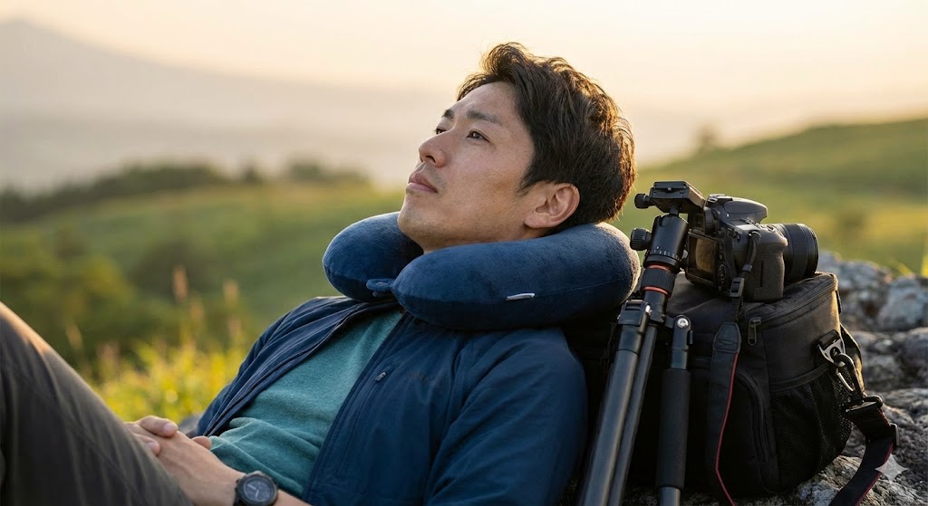 15分の仮眠で「撮影パフォーマンス」と「観光の体力」を回復させる固定力