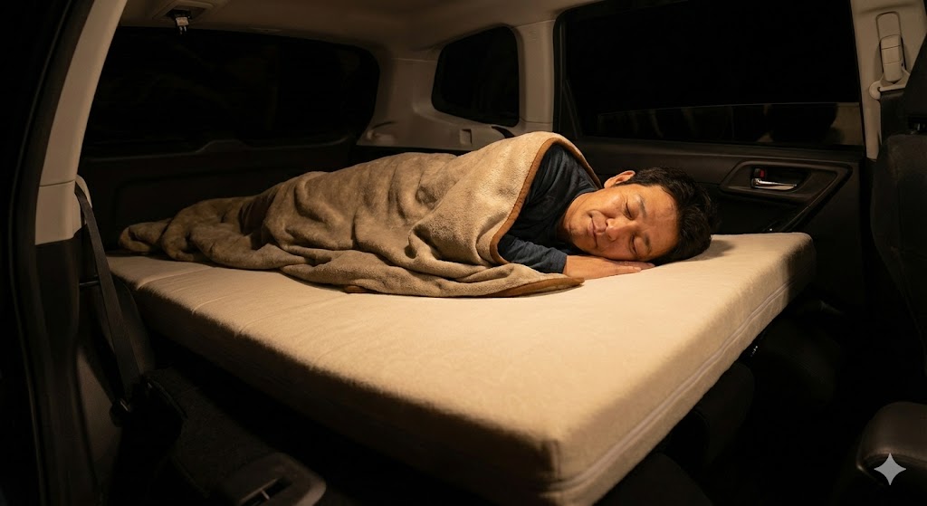 シートの段差を消すだけで睡眠の質が激変