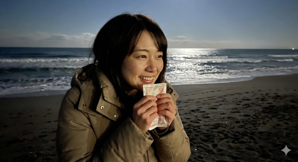 使い捨てカイロ（貼る・貼らない両用）：夜のイベントや海辺散策の救世主