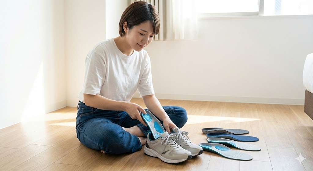 足の衝撃を和らげる「中敷き」と靴の選び方