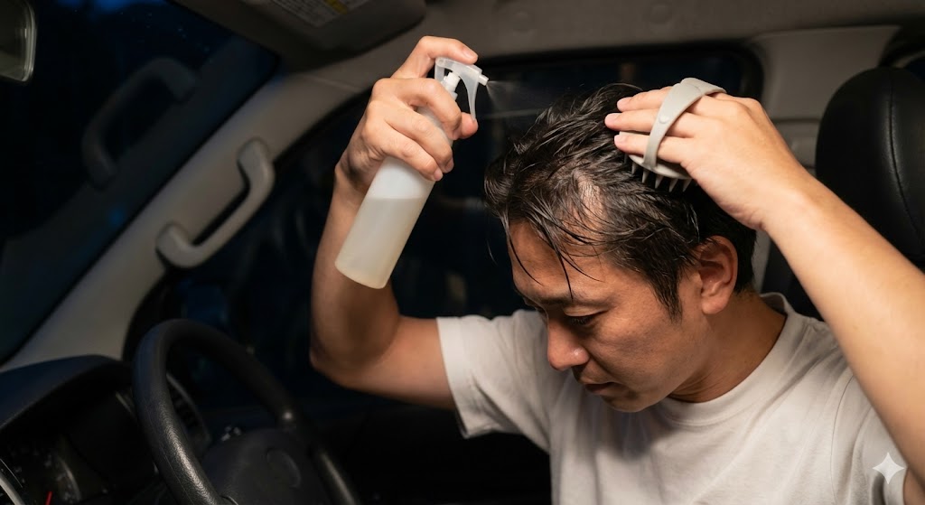  重曹スプレーと「頭皮ブラシ」の相性が抜群