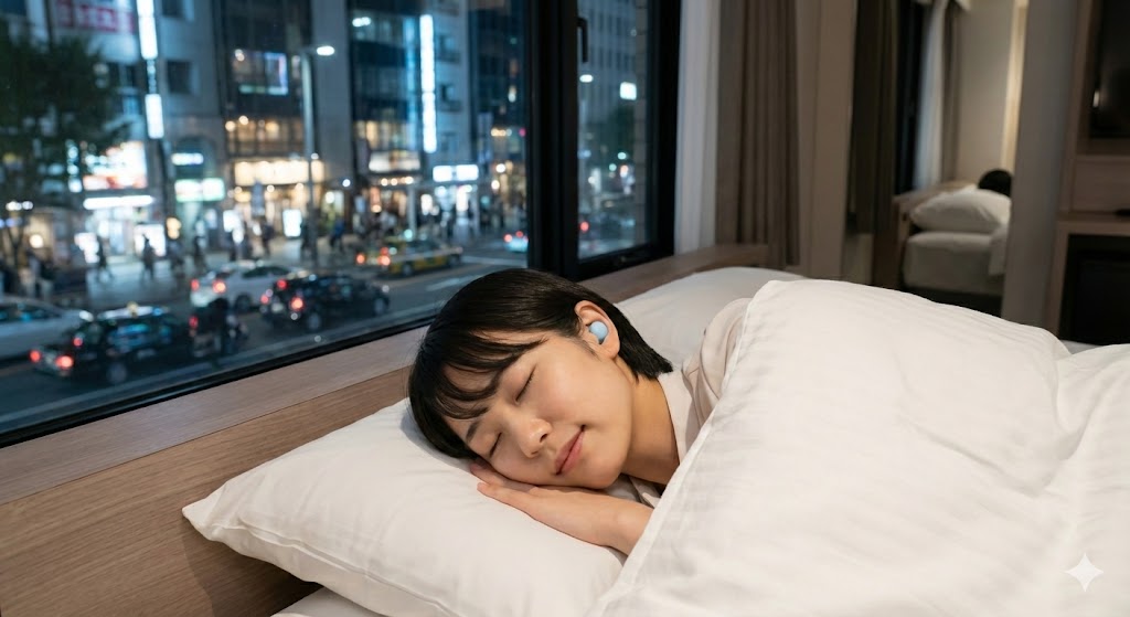 宿泊先の騒音を遮断して熟睡を手に入れる方法