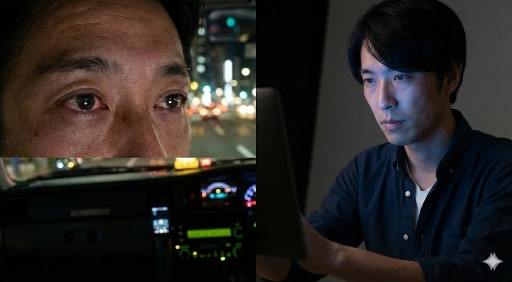 運転手と撮影者が抱える特有の悩み：眼筋の硬直とブルーライト曝露