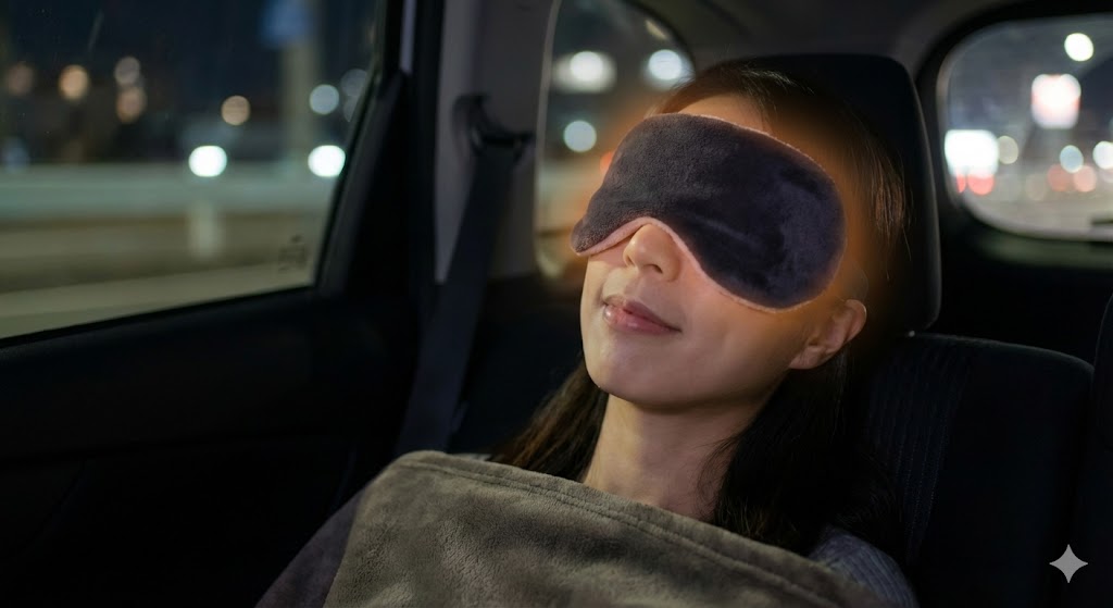 光を遮り目を癒やすホットアイマスク