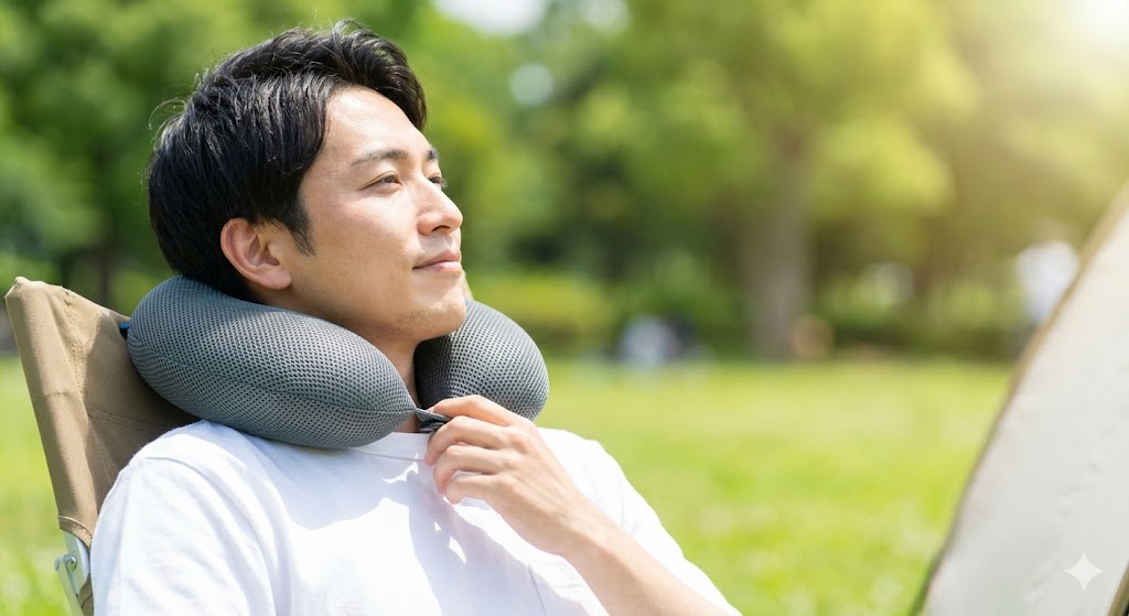 長時間使用しても首元が蒸れませんか？