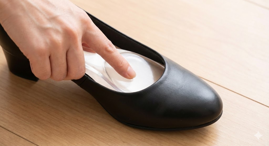 つま先だけのパーツで前滑りを防ぐ方法