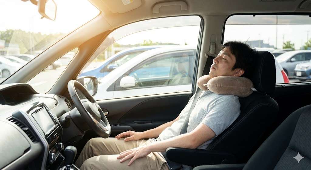 運転手の方へ：サービスエリアでの仮眠を、2時間の睡眠に匹敵させる休息術