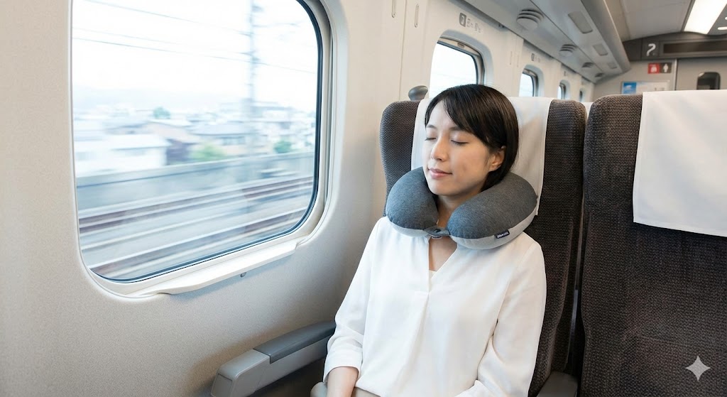 【バス・電車】微細な振動をウレタン層が吸収。揺れる車内でも頭をガッチリホールド