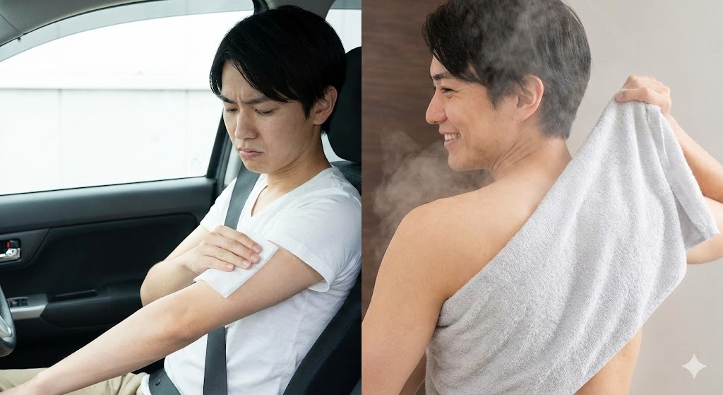 ボディシートからタオルへのメリット