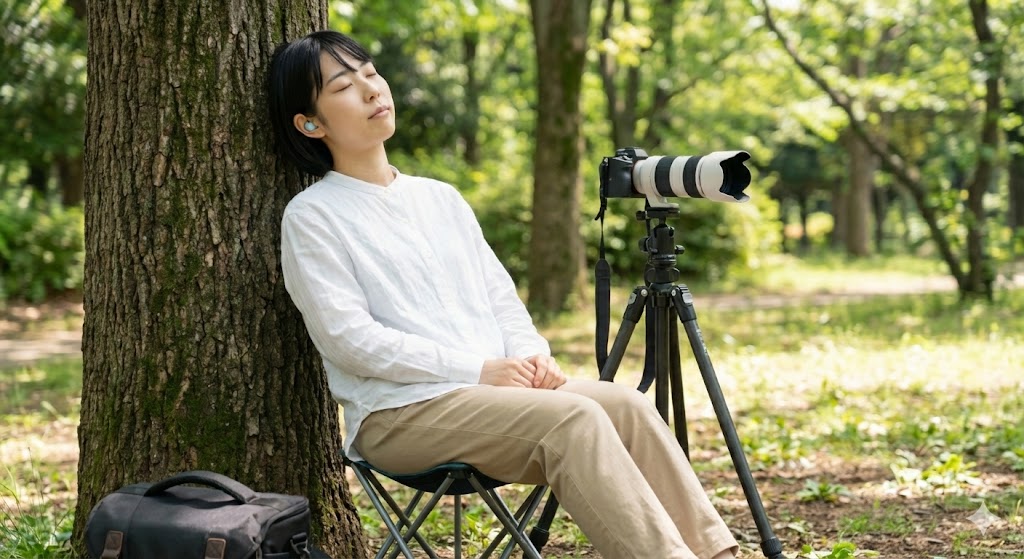撮影の合間に短時間で深く眠るための環境作り