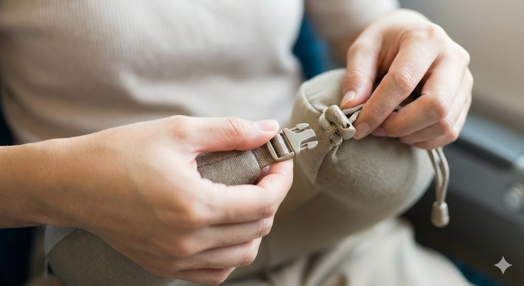 意外と見落とす「首回りのサイズ調整」。バックル式か紐式か？