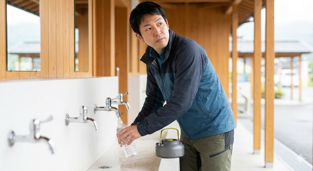 お湯(温水)の確保とエチケット