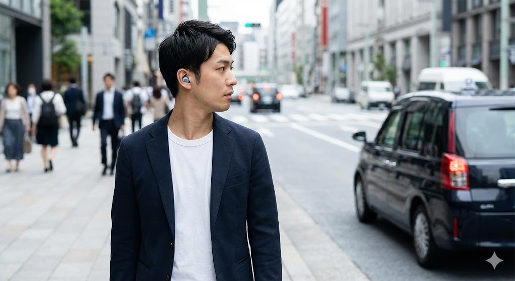 徒歩移動中に安全を確保しながら静寂を得るポイント