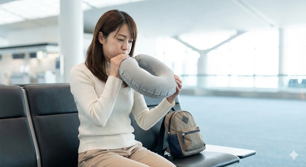 【エアータイプ】口で膨らませて極小収納！荷物を最小限にしたい超軽量派へ