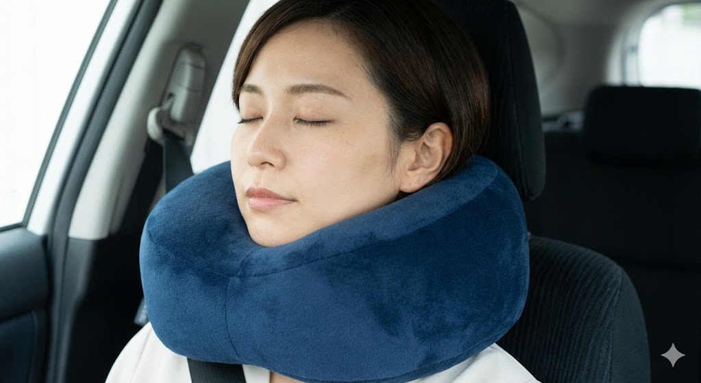 ② 包み込まれる安心感。低反発素材の「全周ホールド型」