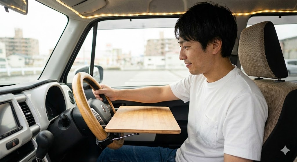 3秒で完成！自分だけの移動式ダイニング