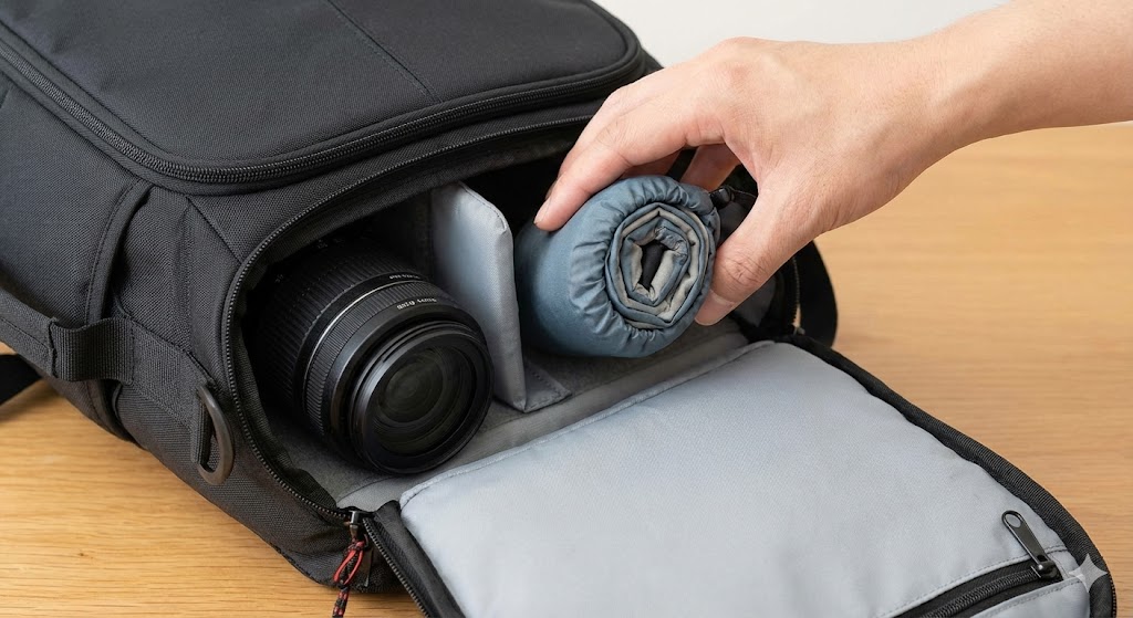 1.【携帯性重視】レンズ1本分より小さい！エアーメイン×薄型ウレタン