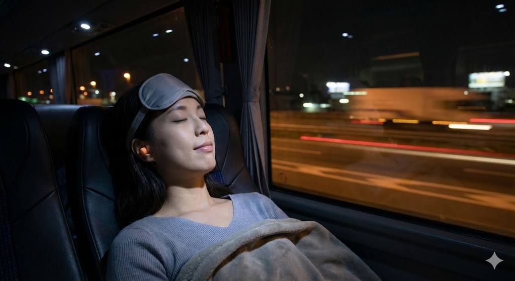 夜行バスでの安眠を妨げる低周波への対応