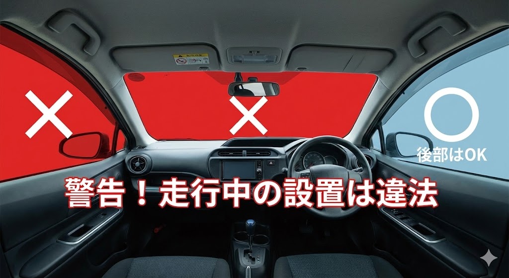 走行中の使用は厳禁！道路交通法を守る