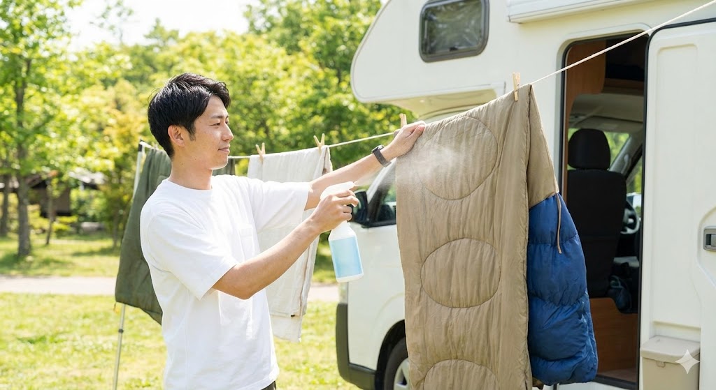 洗濯できない大物（寝袋・毛布）の清潔キープ術