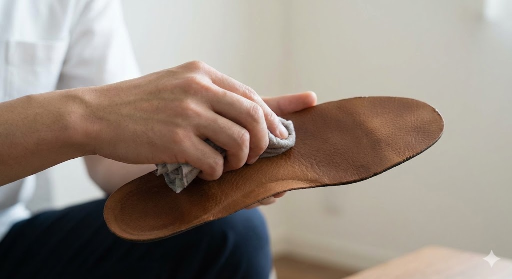 革靴や靴の中敷きの洗い方の注意点