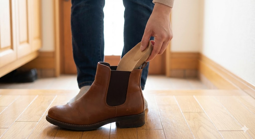 ブーツのサイズ調整で歩行を安定させる