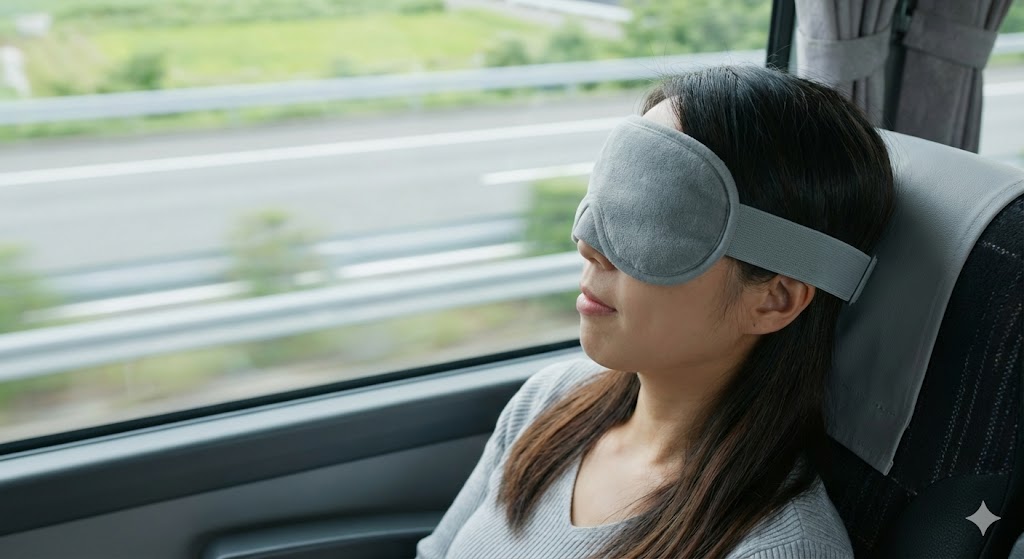 【車・バス移動】振動でもズレないホールド感と、耳が痛くならない設計